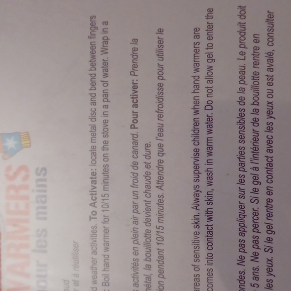 4/$30 New Reusable Hand Warmers - Picture 7 of 7